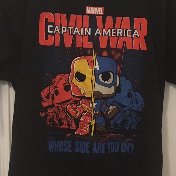 Marvel Collector Corp Civil War Tee XL Unisex - Picture 2 of 2