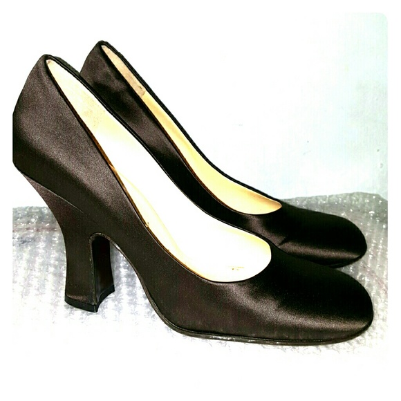 Prada Shoes - Prada satin pumps brown chocolate 38.5