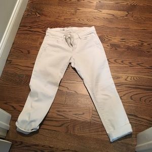 Gap cream colored girlfriend jeans
