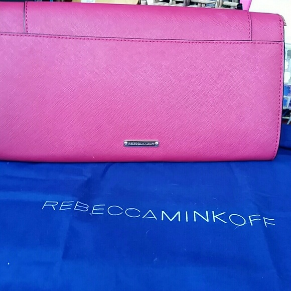 Nwt pink Rebecca Minkoff  clutch - Picture 2 of 3
