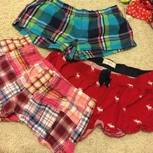 Sleep set of three sleep shorts