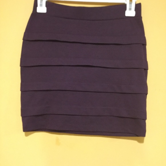 Purple midi skirt