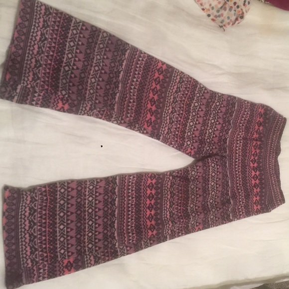 Kids Aztec print flowy pj pants