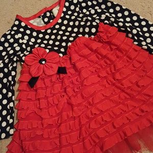 Rare Editions 24 months black and red dress