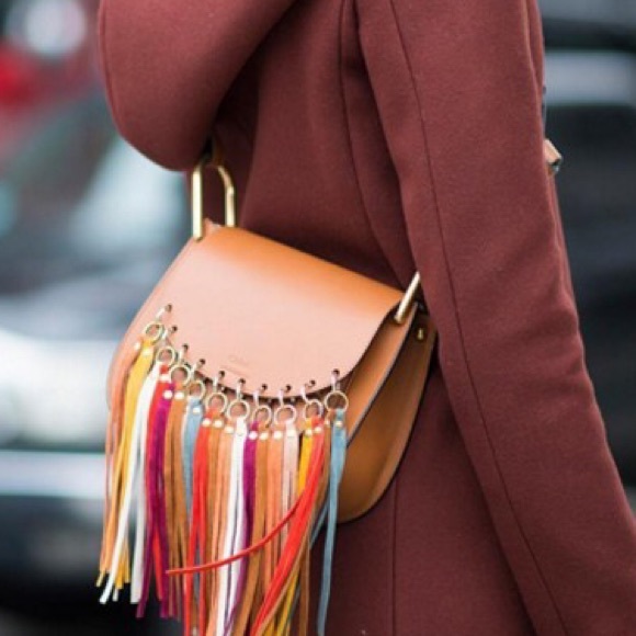 Colorful tassel cross body