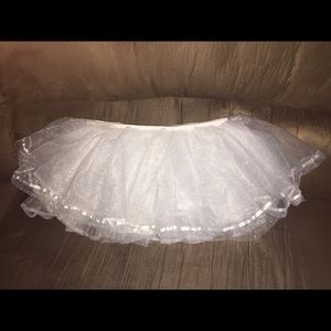 White shimmer tutu