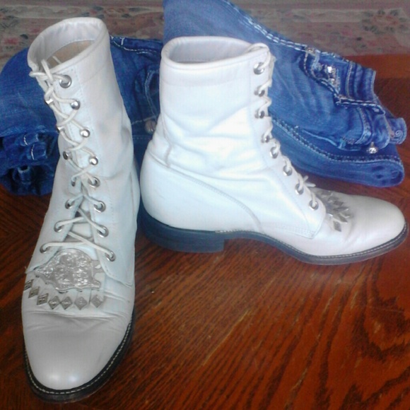 roper boots lace up