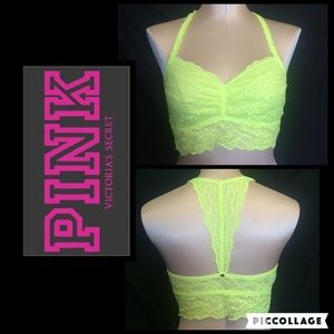 Victoria's Secret PINK neon yellow bralette