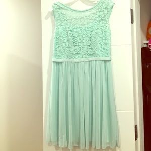 Mint green dress