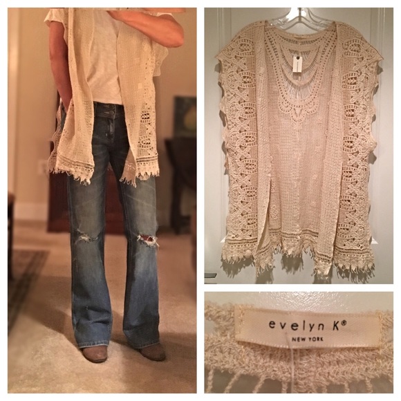 Evelyn K / Anthropologie Tops - Boho Open Knit Kimono - Gorgeous & Hard To Find!🍁