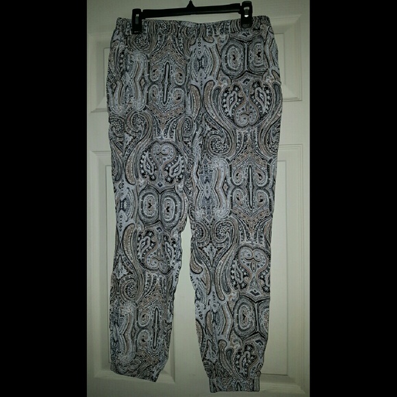 Cynthia Rowley harem pants joggers printed