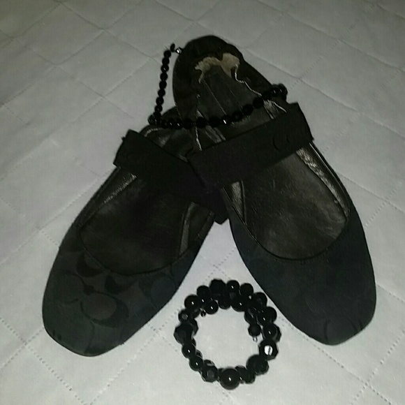 Coach Black Ballet Flats