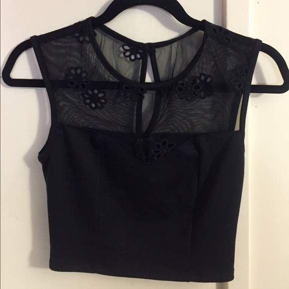 Black cutout shirt