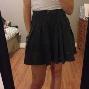 Navy green skirt