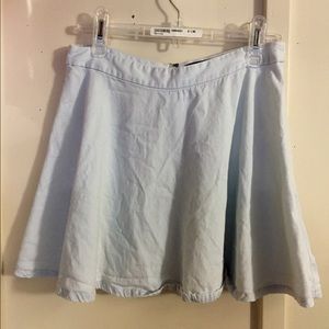 denim skater skirt
