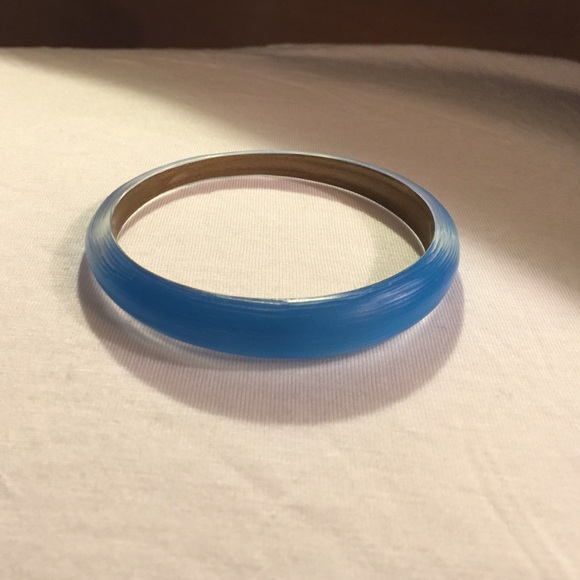 Alexis Bittar neon blue bracelet