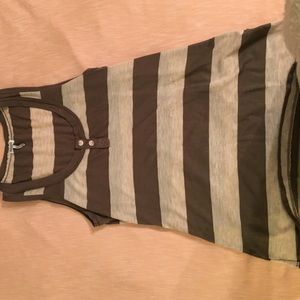 Splendid army green stripped tank top