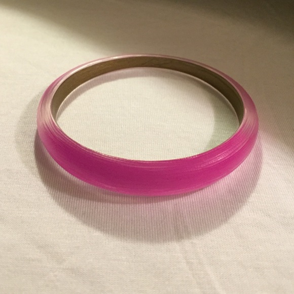 Alexis Bittar neon pink bracelet