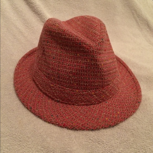 Pink Fedora hat