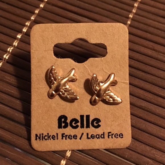 Golden Bird Studs!