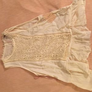 White lace top