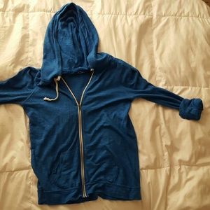 Royal blue zip up jacket- SALE