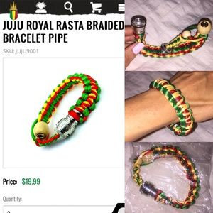 Juju Royal Rasta beaded bracelet pipe