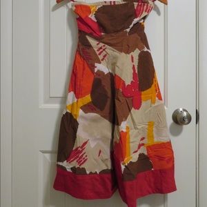 Anthropologie Strapless Dress