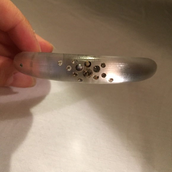 Alexis Bittar clear bracelet with Swarovskis