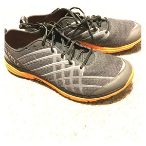 Orang and gray Merrells