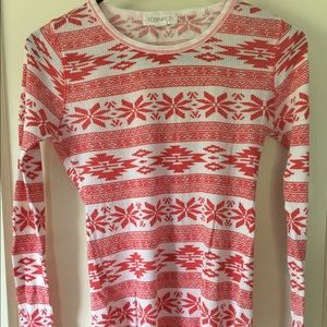 Fair Isle Henley / Thermal / Waffle shirt