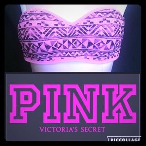 NWT Victoria's Secret PINK lace push up bandeau