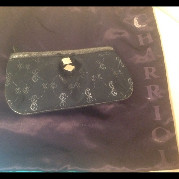 CHARRIOL Clutch w/Metallic Leather+Silver Accents