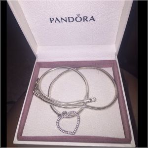 Heart Pandora necklace