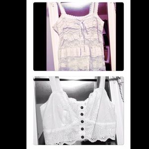White Lace Crop Top Bundle