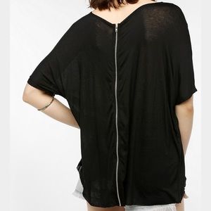 Urban Outfitters Oversized Zip Back Tee