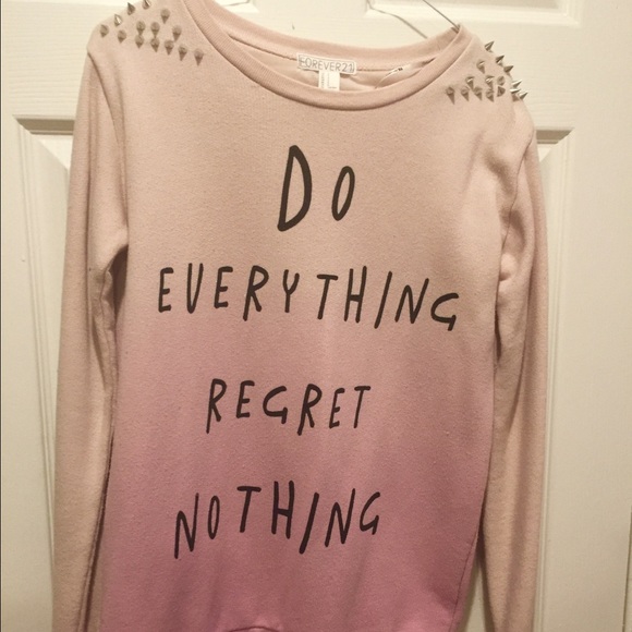 Ombré studded sweater