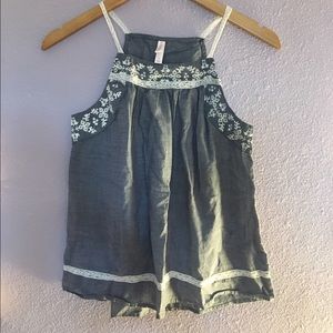 Light blue floral top