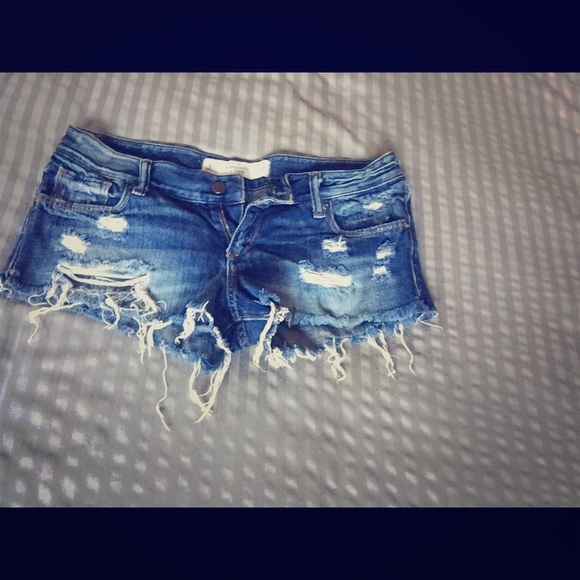 Distressed Denim Shorts