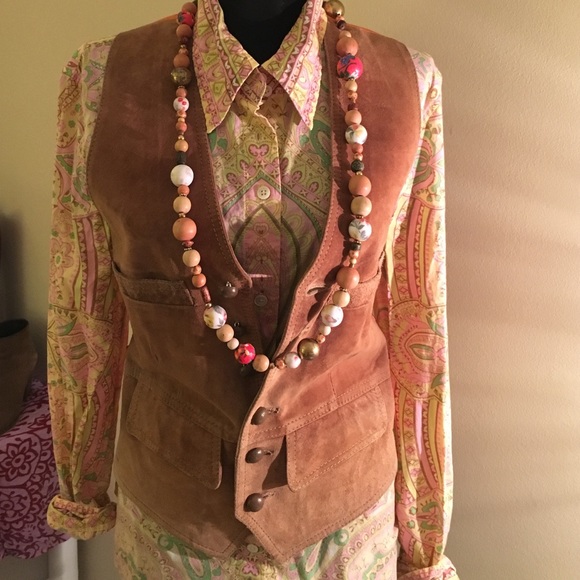 Vintage leather vest