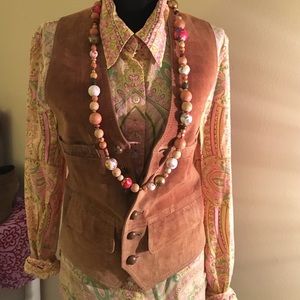 Vintage leather vest