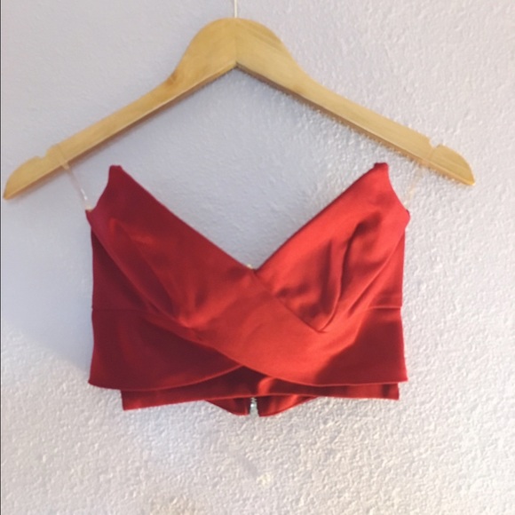 Sexy red crop top