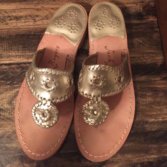 Platinum gold jack rogers