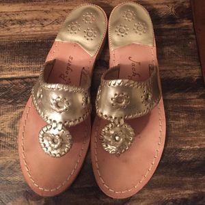 Platinum gold jack rogers