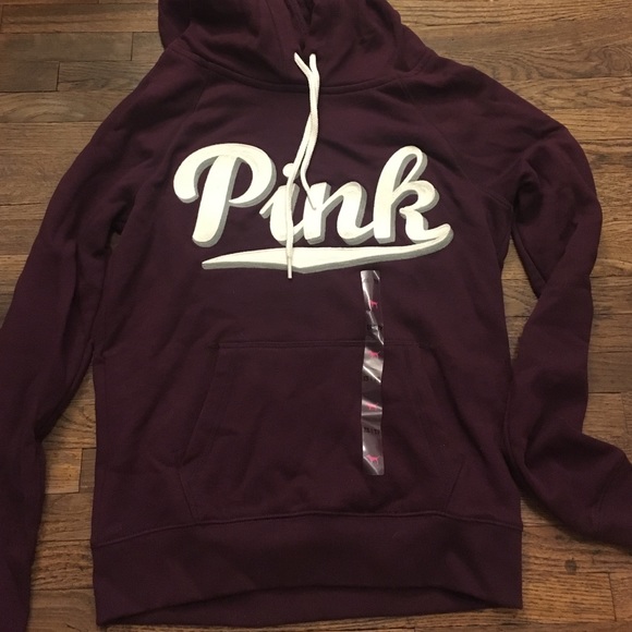 PINK Maroon Hoodie