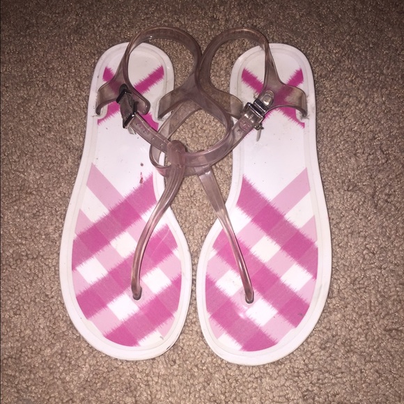 Burberry jelly sandals