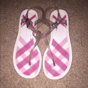Burberry jelly sandals