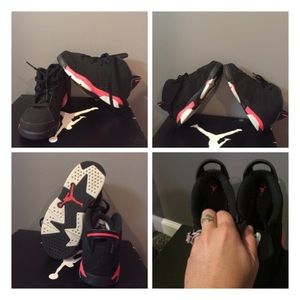 Jordan 6 Retro Blk/Infrared. Toddler sz 10c