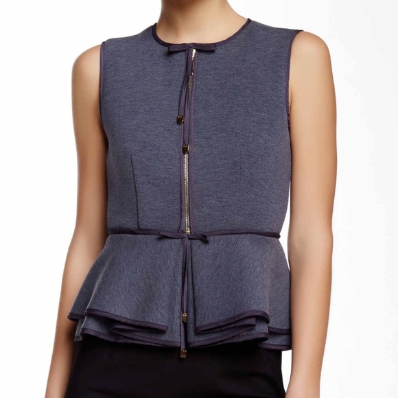 brand new, never worn sleeveless peplum top