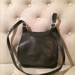 Coach leather cross body purse